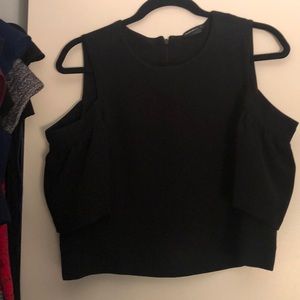 Club Monaco cropped off the shoulder top